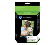 HP Zestaw 6 tuszów 363 + papier foto (Q7966EE) - 247099 - zdjęcie 1